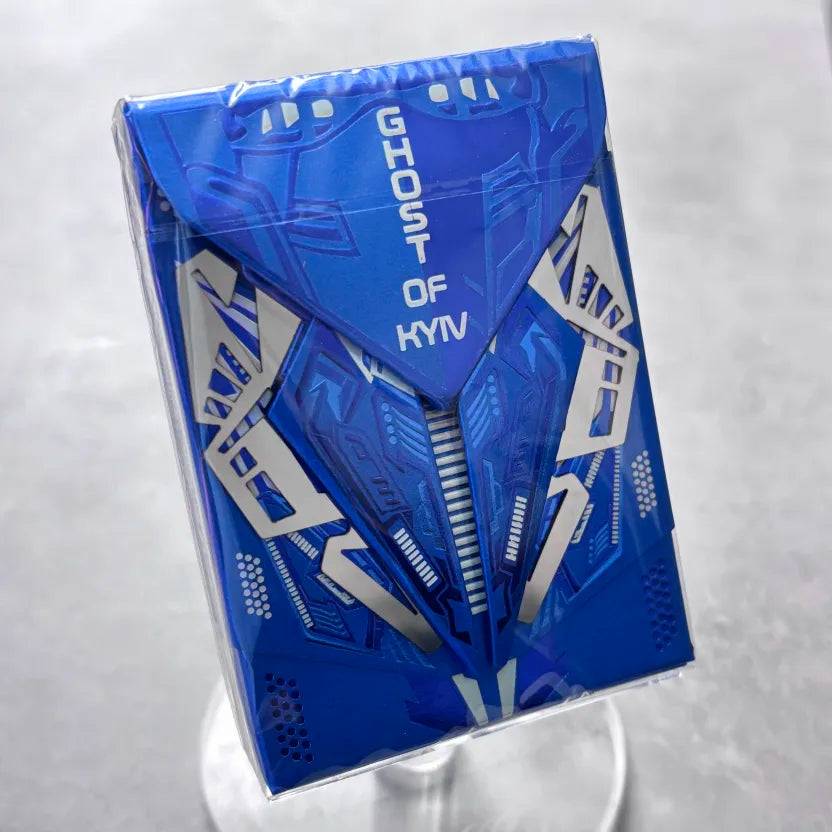 Ghost of Kyiv Weird Holographic Playing Cards