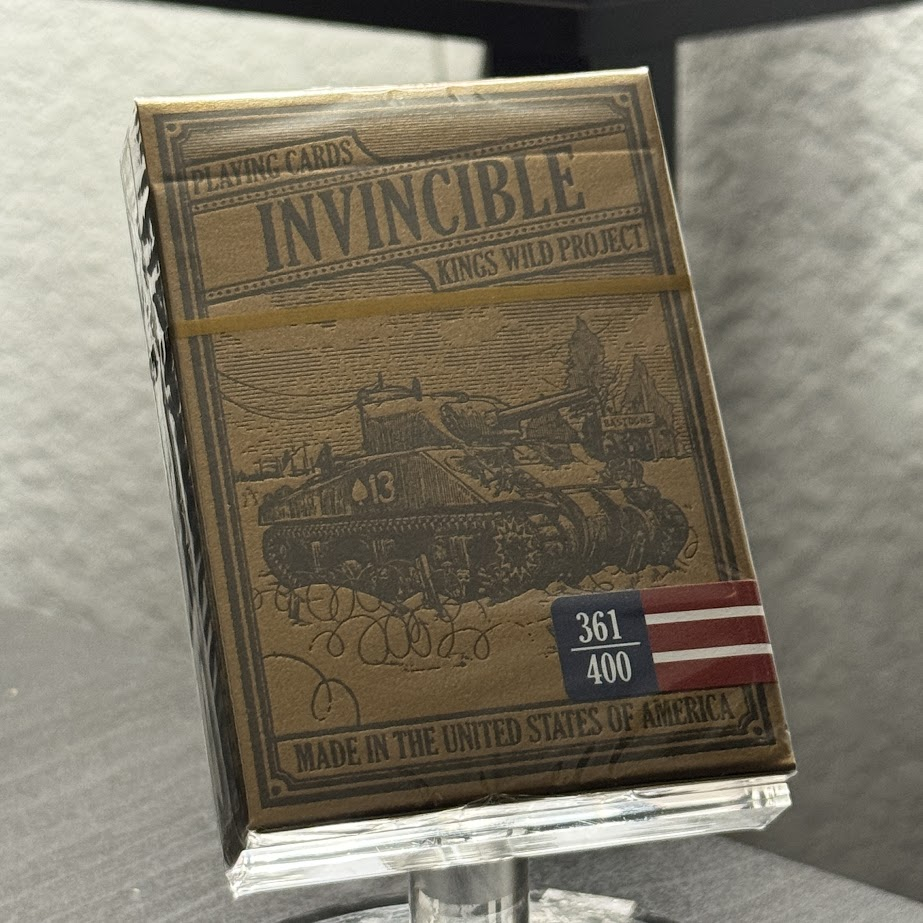 Invincible (Gilded #361/400) Playing Cards