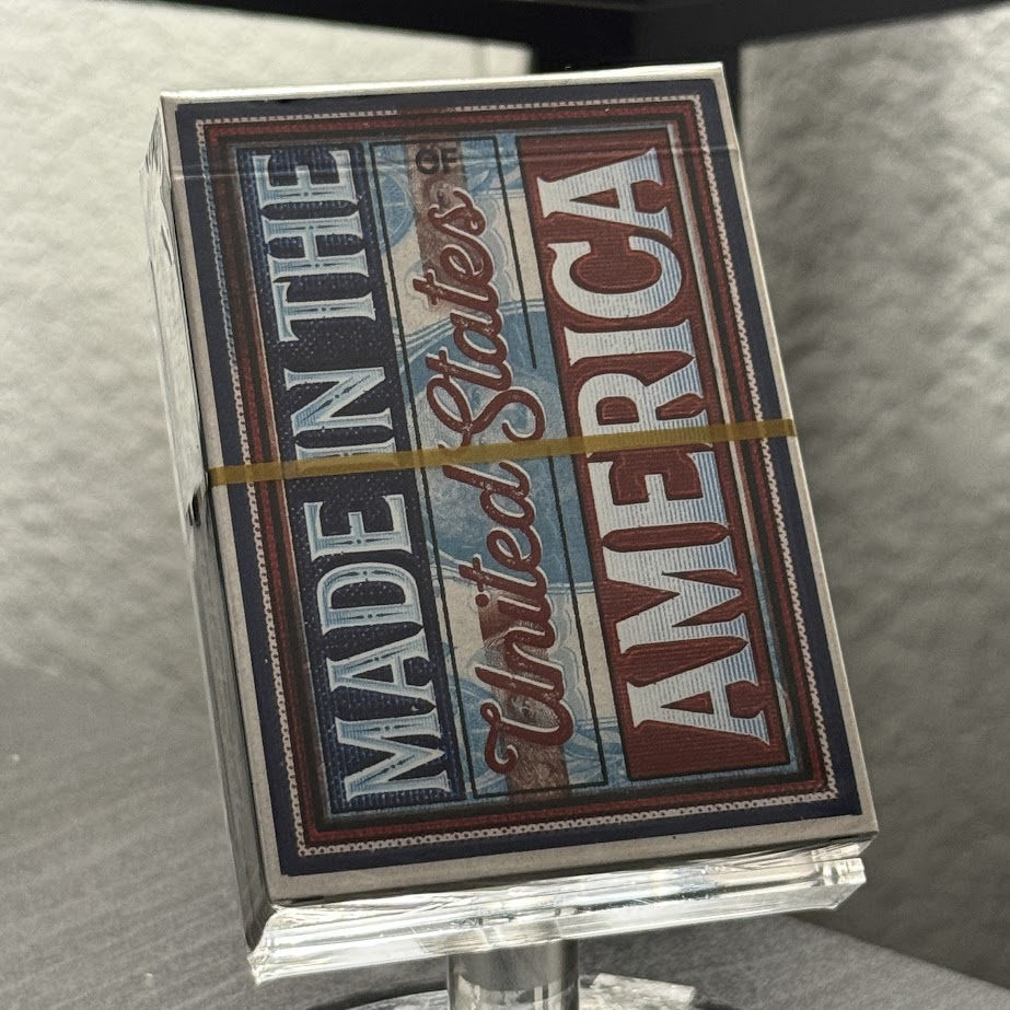 Made In The United States Of America (Red Gilded) Playing Cards