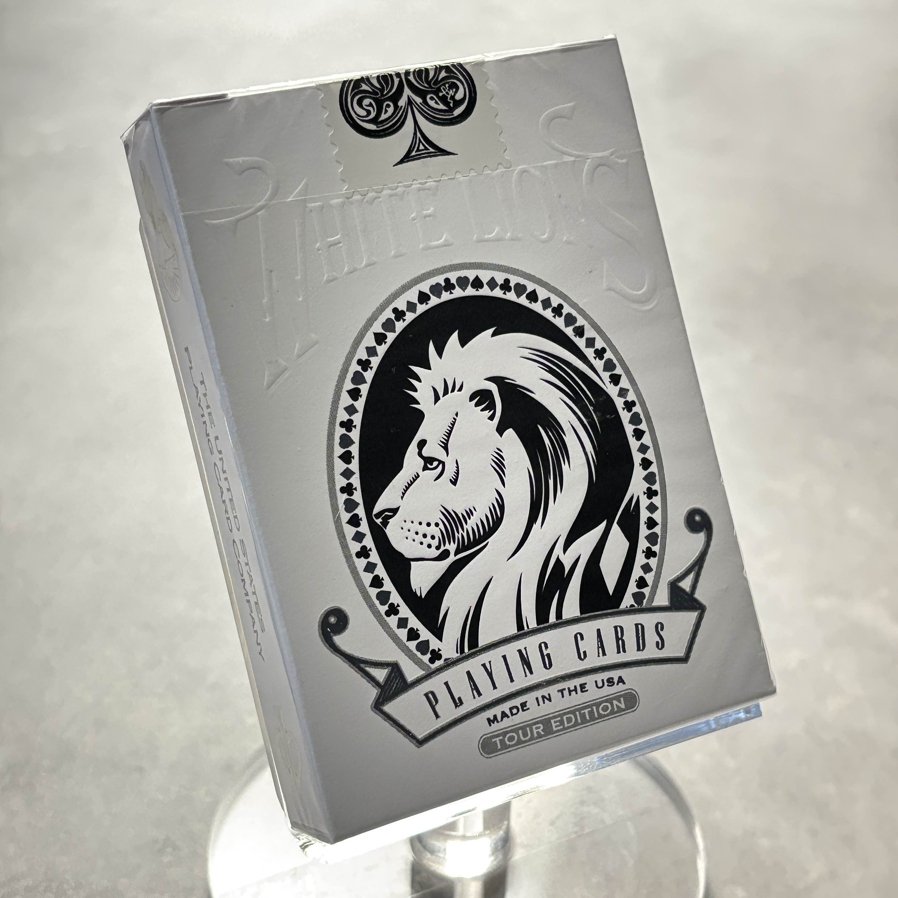 White Lions Tour Edition (Black Reverse) Playing Cards