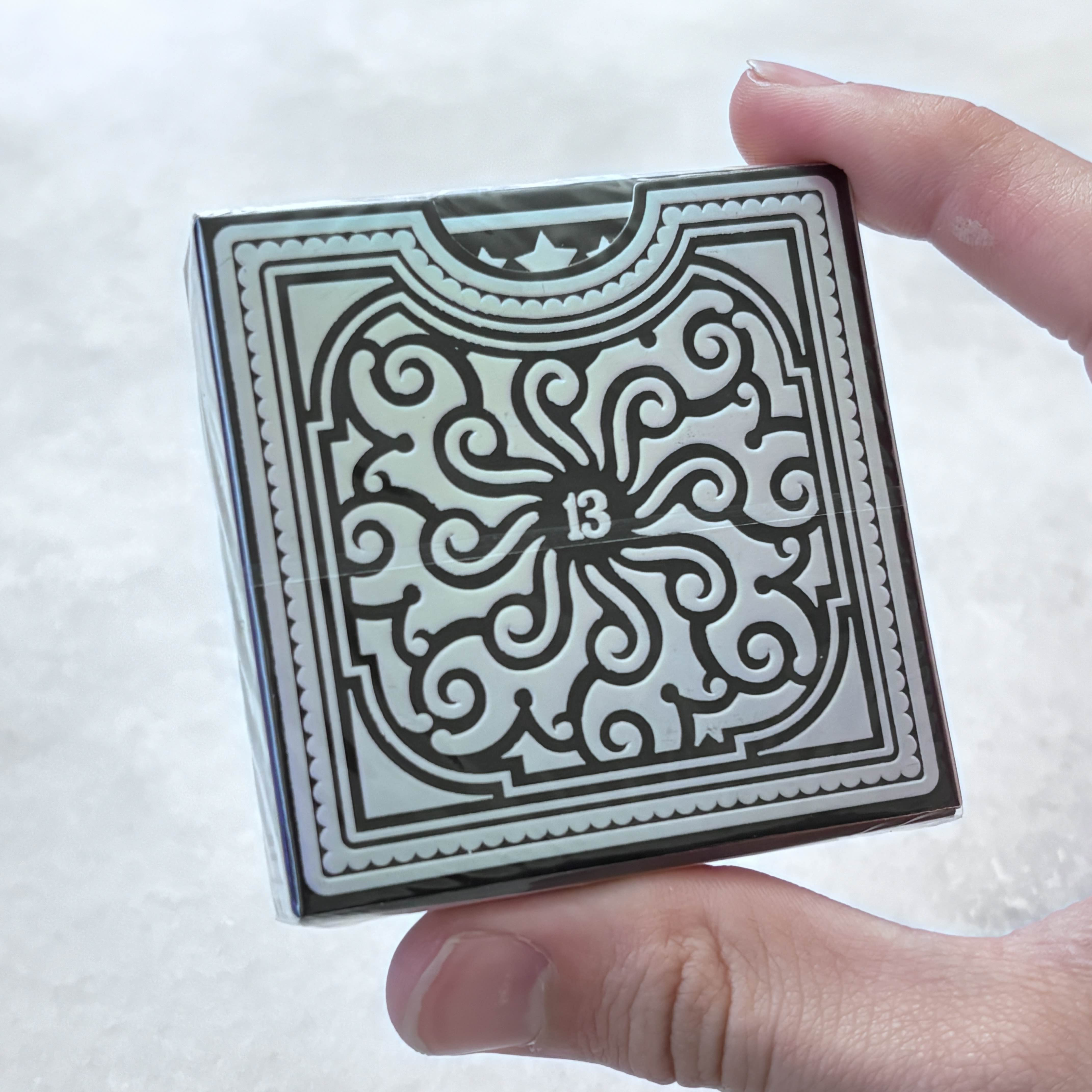 Alphabet Blocks Black (Gilded) Playing Cards