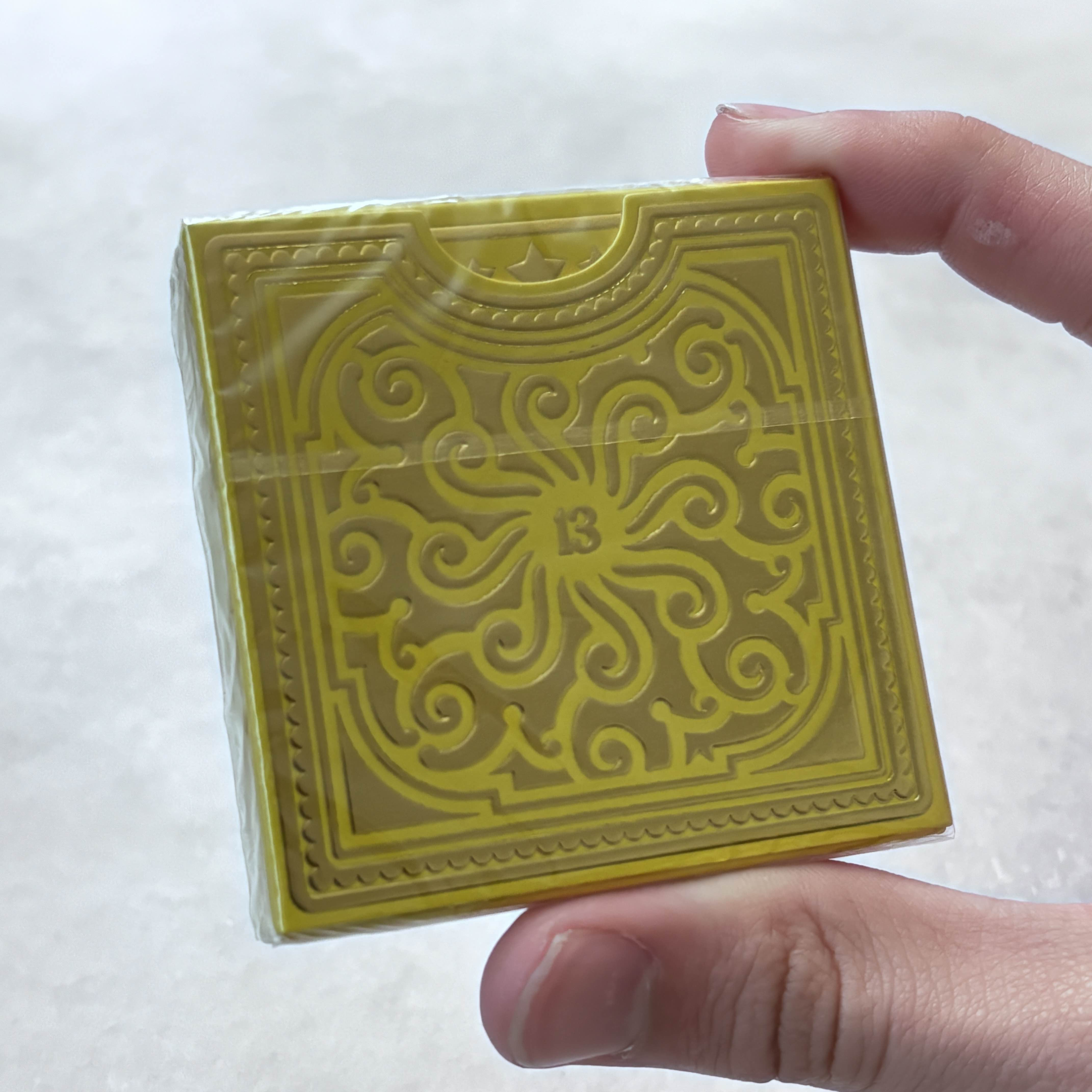 Alphabet Block Yellow (Standard) Playing Cards