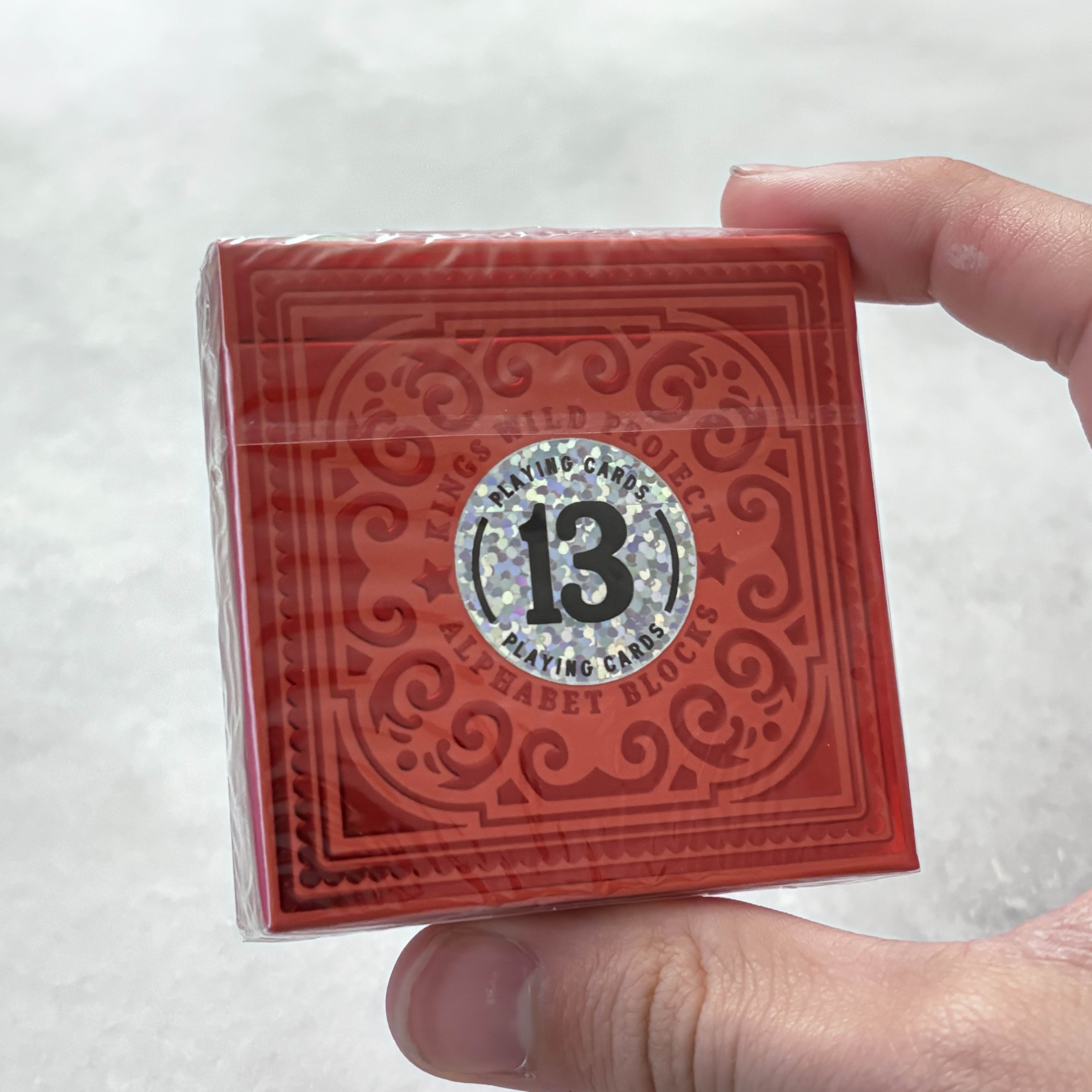 Alphabet Block Red (Standard) Playing Cards