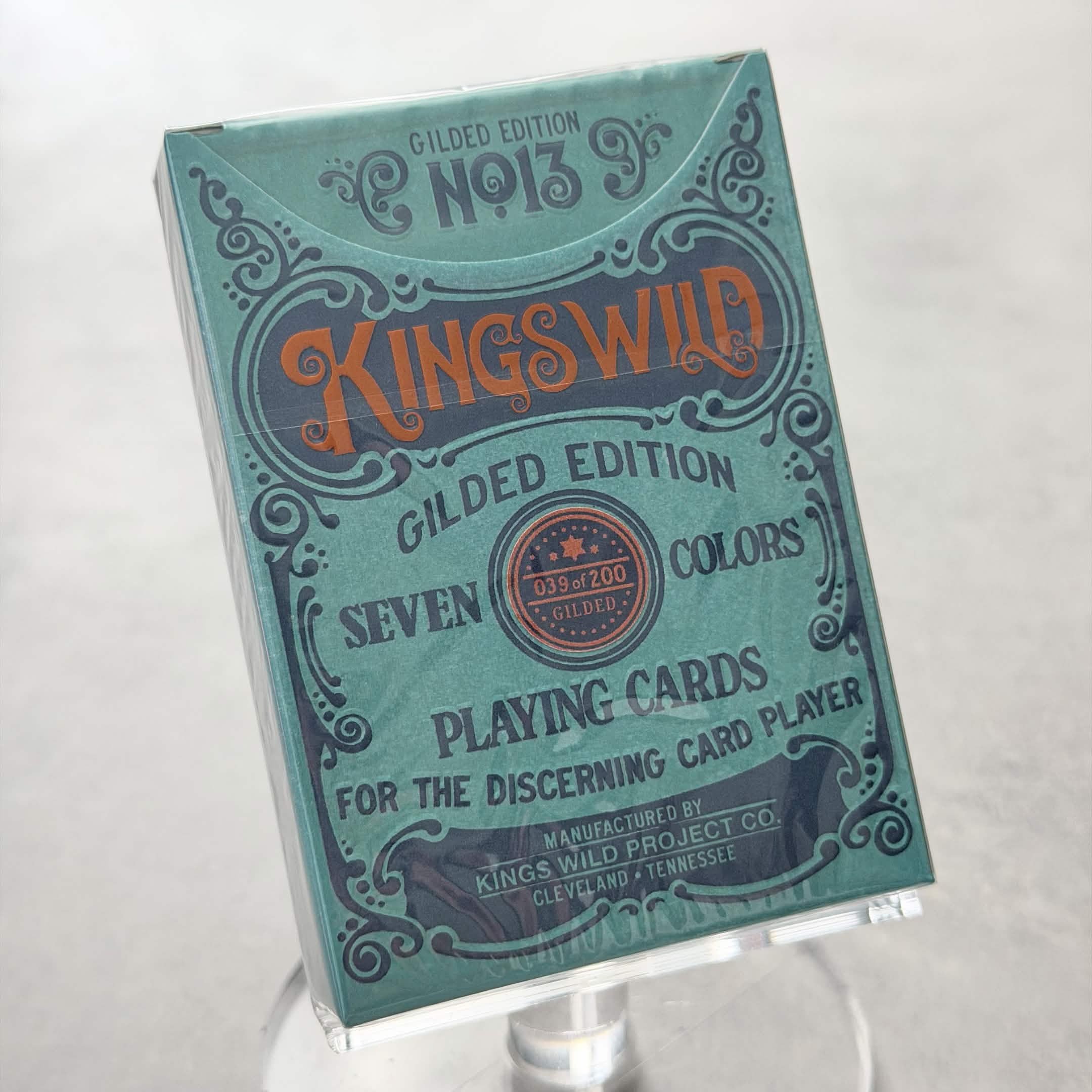 Seven Colors Gilded Playing Cards