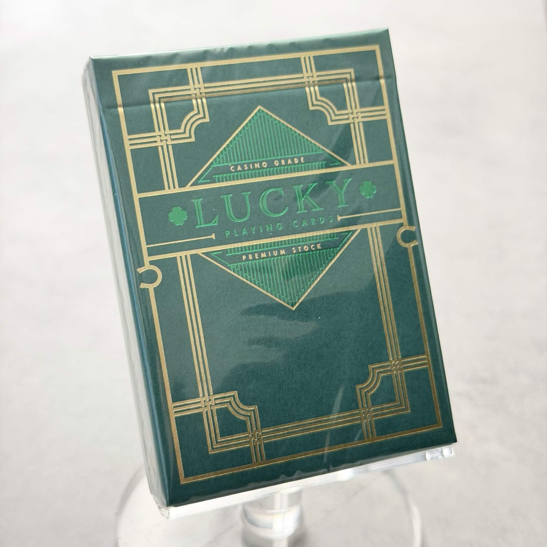 Lucky (Green Gilded) Playing Cards