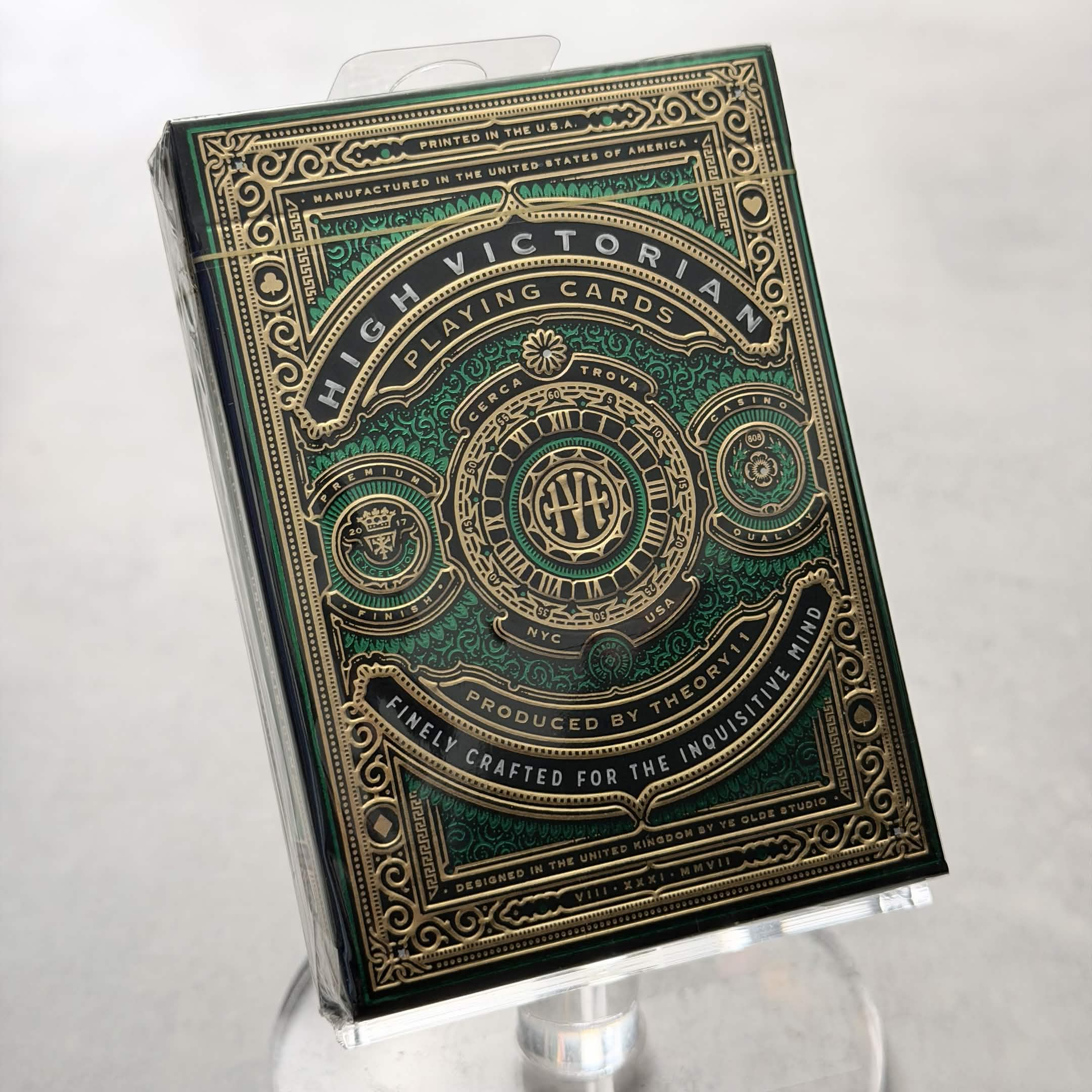 High Victorian (Green) Playing Cards