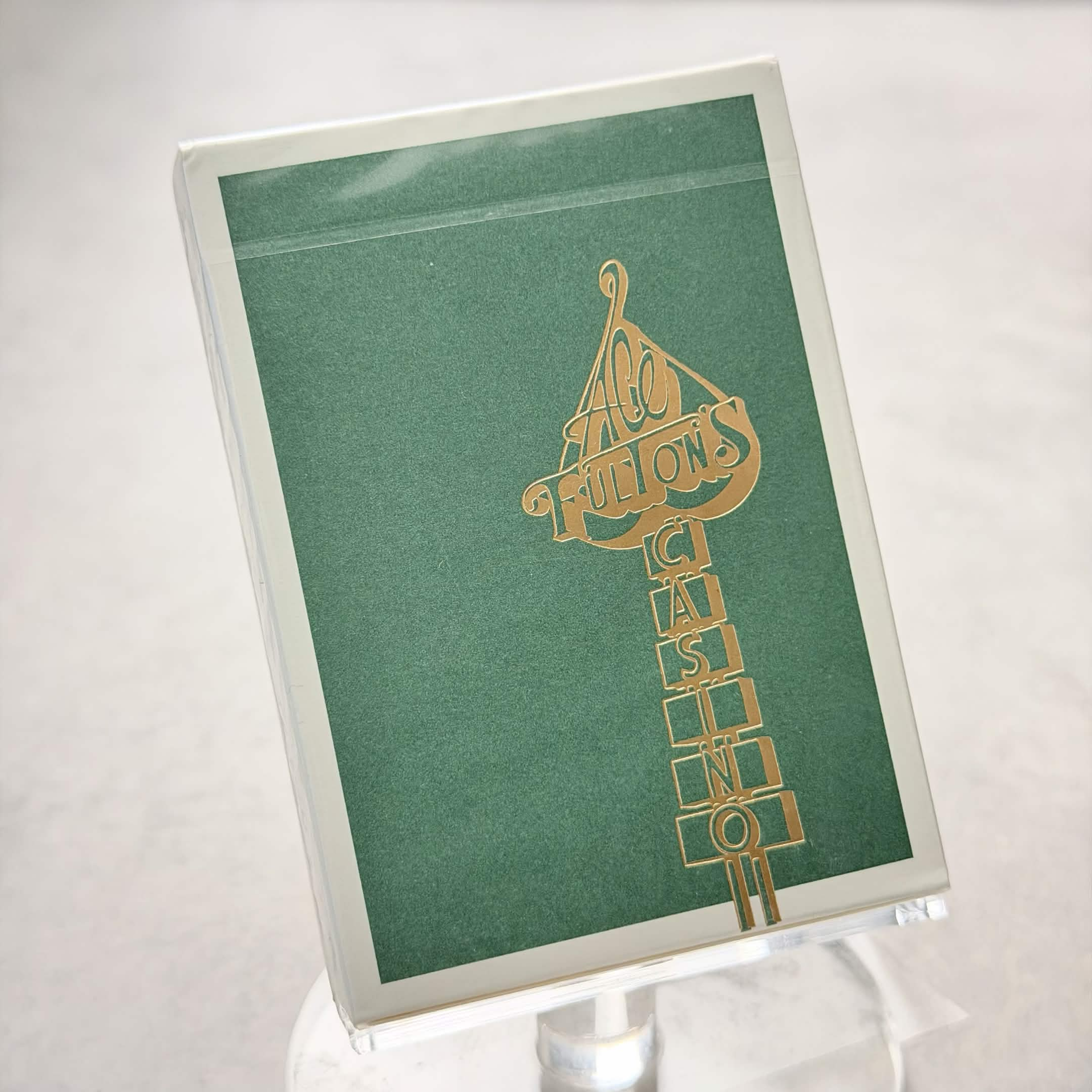 Ace Fulton's Casino (Green) Playing Cards