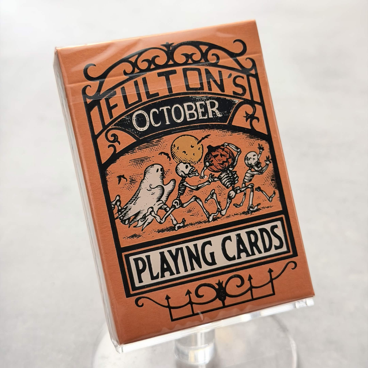 Fulton's October (V4 UV Pumpkin King Orange) Playing Cards