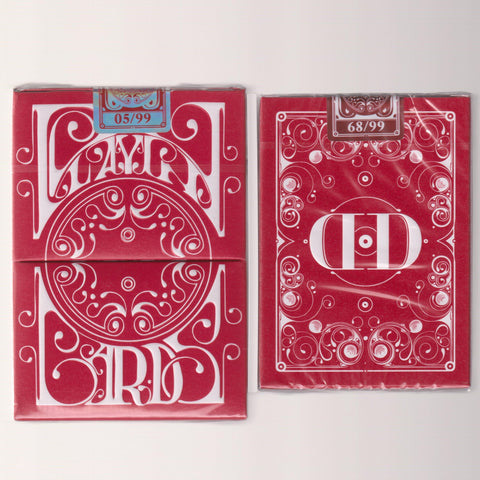 Smoke & Mirrors V8 Red Standard & Deluxe Gilded Playing Cards Set