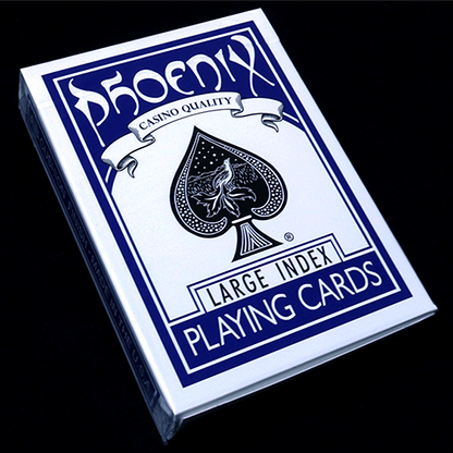 Phoenix Deck Large Index (Blue) by Card-Shark