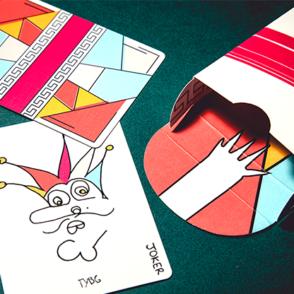 Red Stripe Playing Cards