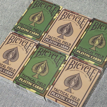 Bicycle Tactical Field Green Camo/Brown Camo (6 Decks) by US Playing Card Co