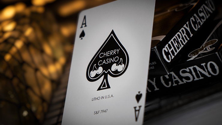 Cherry Casino (Monte Carlo Black and Gold) Playing Cards by Pure  Imagination Projects