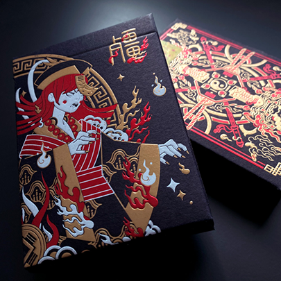 Midnight Geung Si Playing Cards by HypieLab
