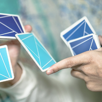 Flexible Gradients Blue Playing Cards by TCC