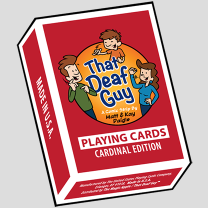That Deaf Guy RED Cardinal Edition Playing Cards