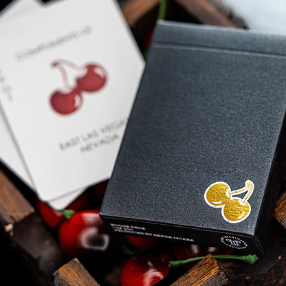 Cherry Casino House Deck (Monte Carlo Black and Gold) Playing Cards by Pure Imagination Projects