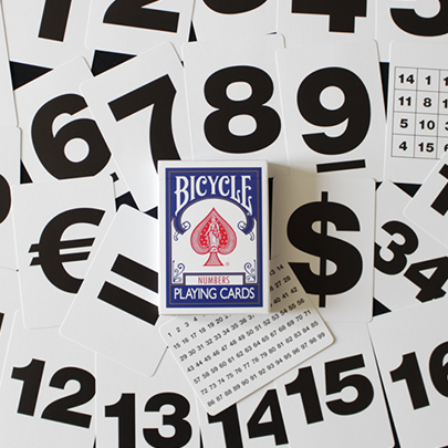 Bicycle Special NUMBERS Blue Playing Cards (plus 11 Online Effects)