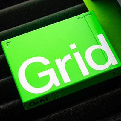 Grid Series Four- Typographic Playing Cards