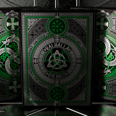 Valhalla Viking Emerald (Standard) Playing Cards