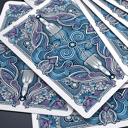 Escape Velocity (Blue) Playing Cards