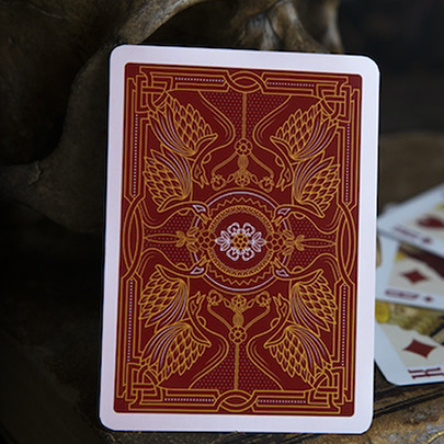 Shakespeare (Burgundy) Playing Cards