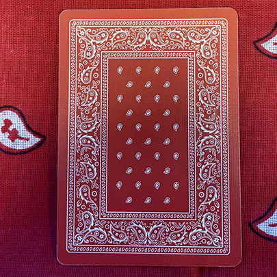 Bicycle Bandana (Red) Playing Cards