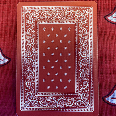 Bicycle Bandana Stripper (Red) Playing Cards