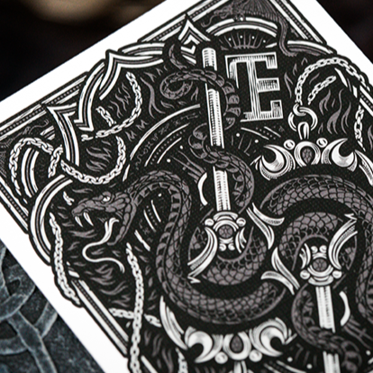 The Keys of Solomon: Silver Spirituum Playing Cards by Riffle Shuffle