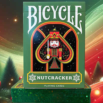 Bicycle Nutcracker (Green Gilded) Playing Cards