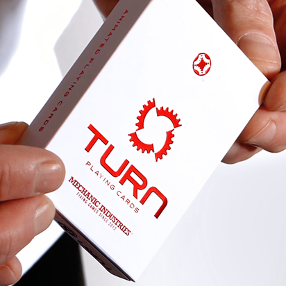 TURN (Red) Playing Cards by Mechanic Industries - Trick