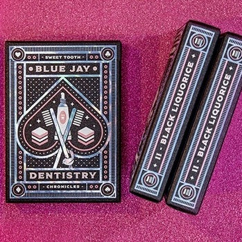 Blue Jay Dentistry (Black Liquorice) Playing Cards