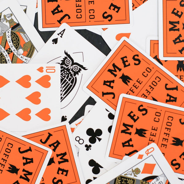 James Coffee Playing Cards (V2/Orange)