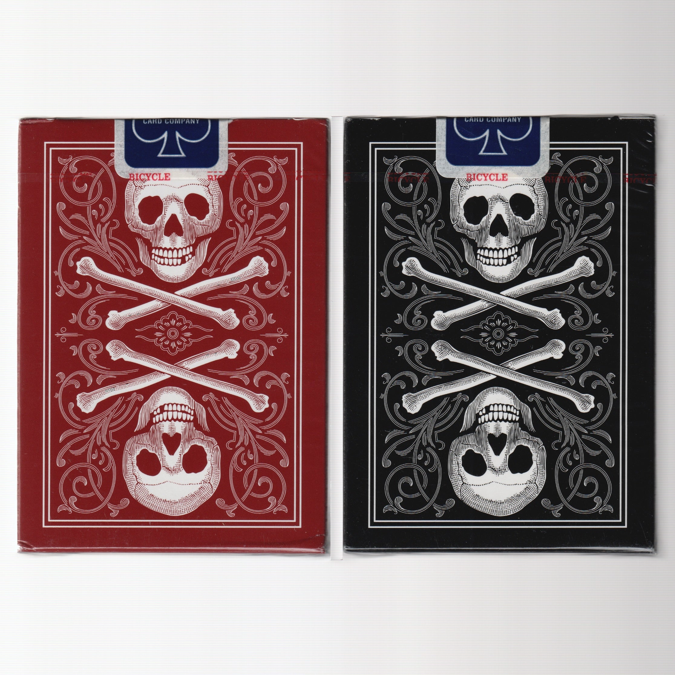 Bicycle Professional Skull & Bones Back (Red & Black) [AUCTION]