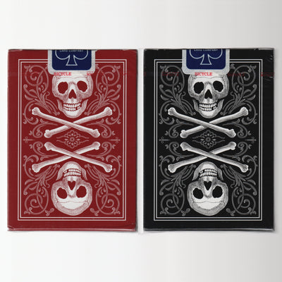 Bicycle Professional Skull & Bones Back (Red & Black) [AUCTION]