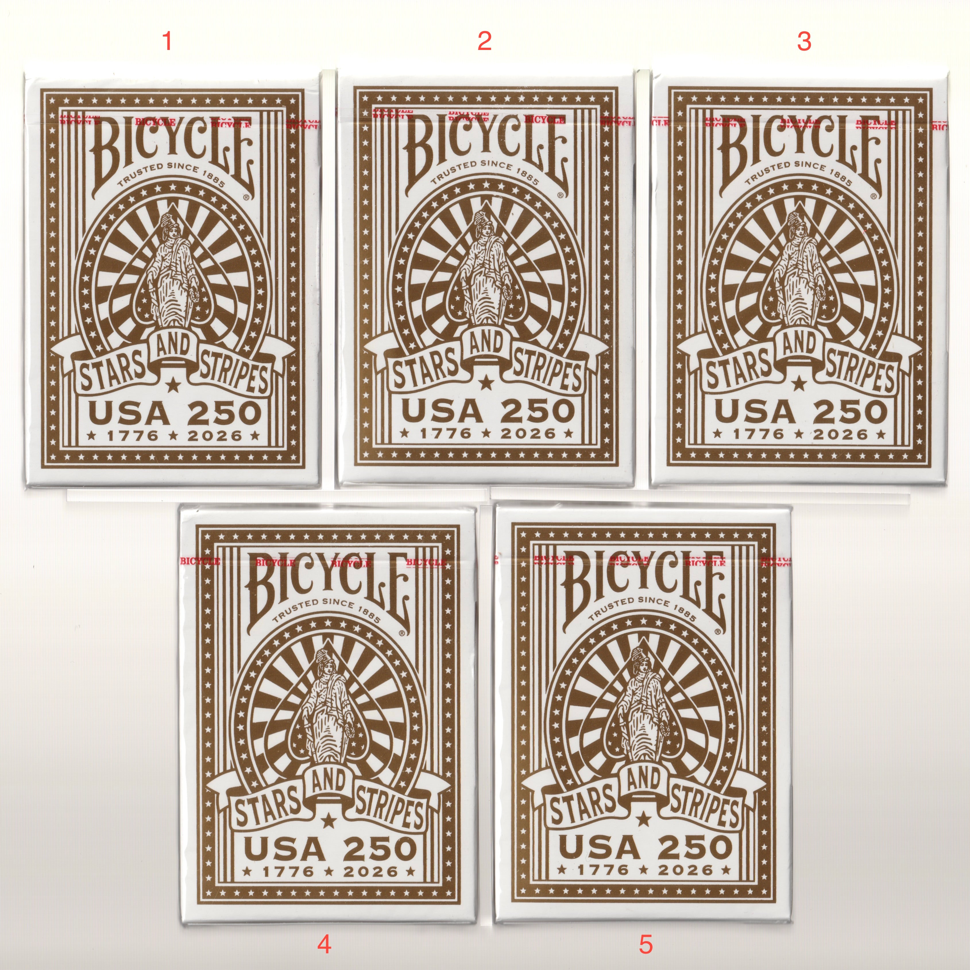 Bicycle America 250th Gilded Collection (Imperfect Set) [AUCTION]
