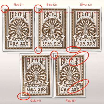 Bicycle America 250th Gilded Collection (ALL DAMAGED) [AUCTION]