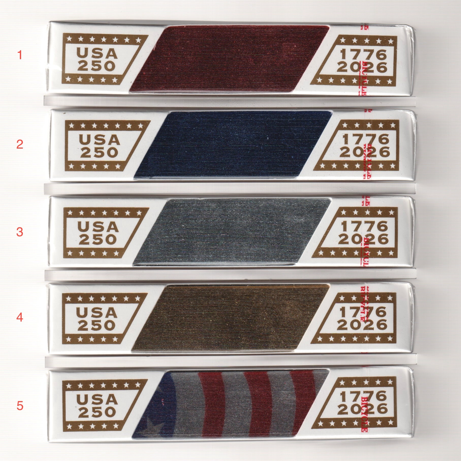Bicycle America 250th Gilded Collection & Case [AUCTION]