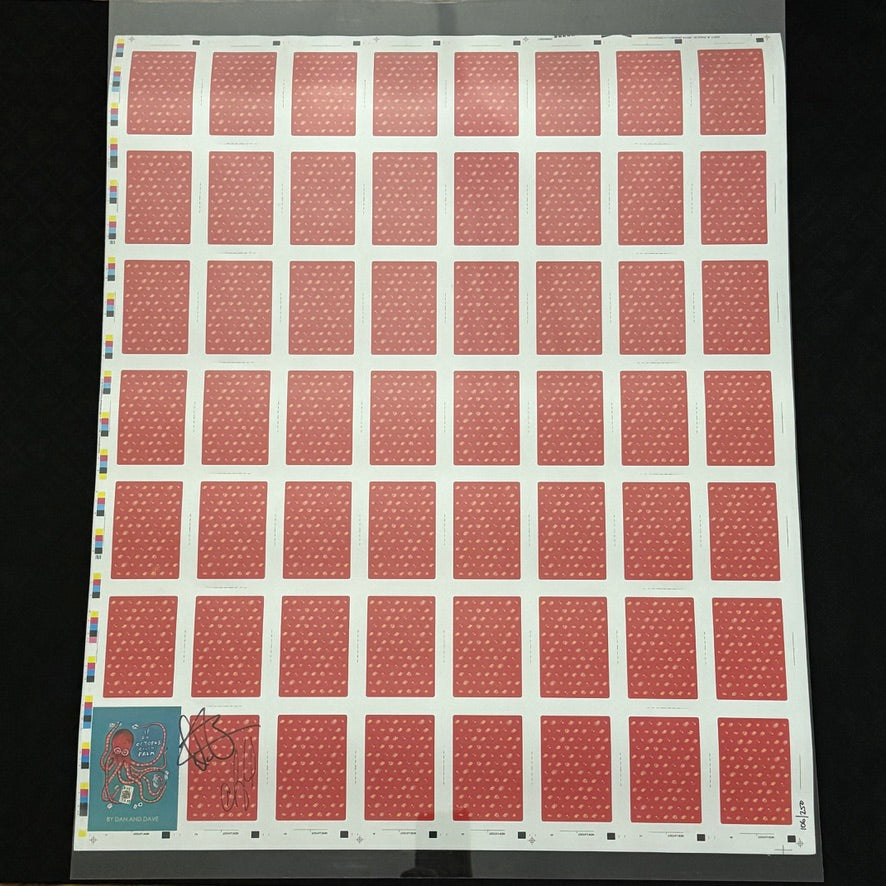 If An Octopus Could Palm Uncut Sheet (Signed, #106/250) [AUCTION]