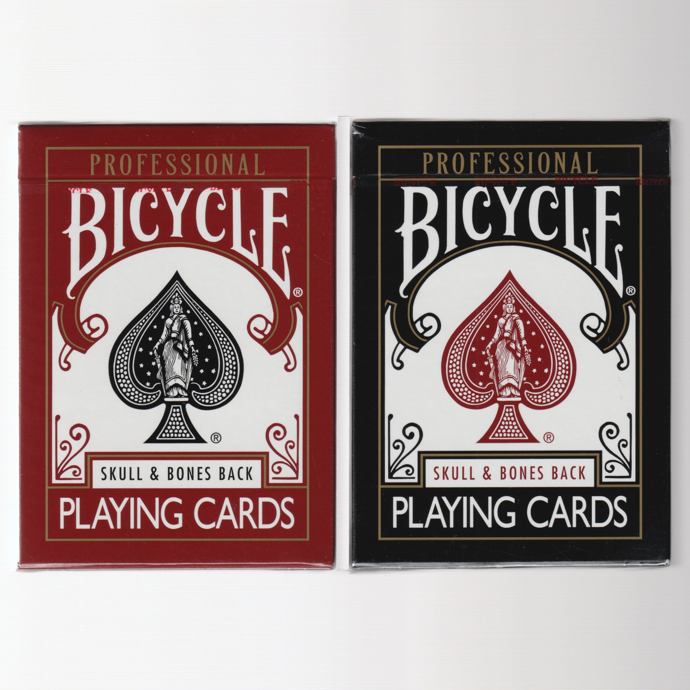 Bicycle Professional Skull & Bones Back (Red & Black) [AUCTION]