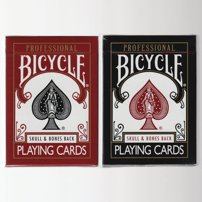 Bicycle Professional Skull & Bones Back (Red & Black) [AUCTION]
