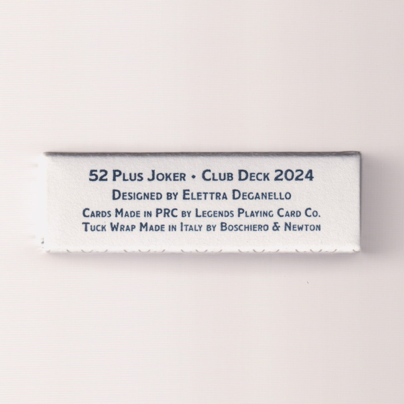 52 Plus Joker 2024 Club Deck (Signed by Elettra Deganello) [AUCTION]