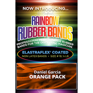 Joe Rindfleisch's Rainbow Rubber Bands (Daniel Garcia - Orange Pack  ) by Joe Rindfleisch - Trick