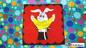 Bag to Happy Birthday Silk (36 inch  x 36 inch) by Mr. Magic - Trick