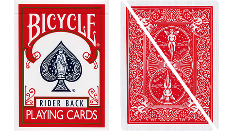 Split Pop Eyed Popper Deck Bicycle (Red)