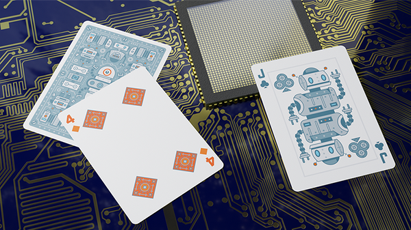 [CLEARANCE] Bicycle Robot Playing Cards (Gilded Edition)
