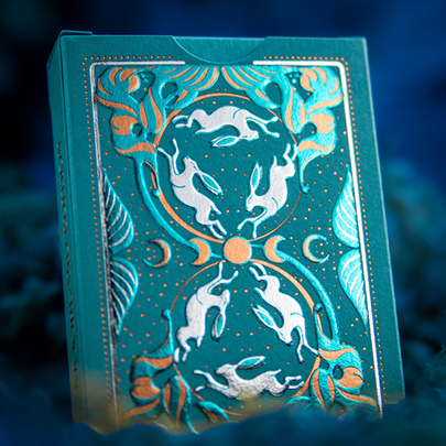 Under the Moon (Moorland Green) Playing Cards