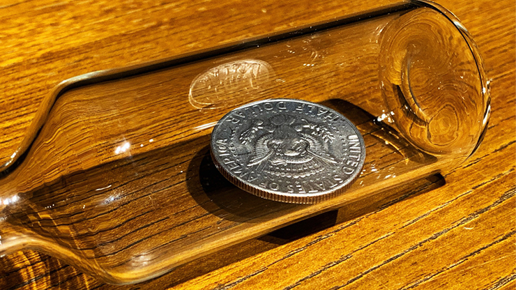 REAL COIN IN BOTTLE (HALF) by Bacon Magic - Trick