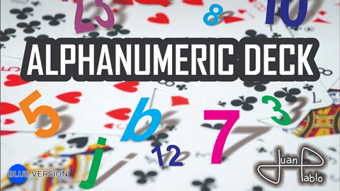 ALPHANUMERIC DECK BLUE by Juan Pablo - Trick