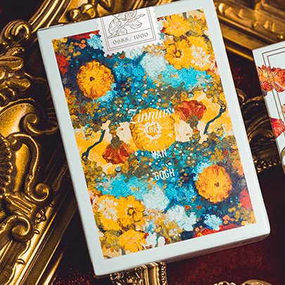 Van Gogh Zinnias (Numbered Seal) Playing Cards